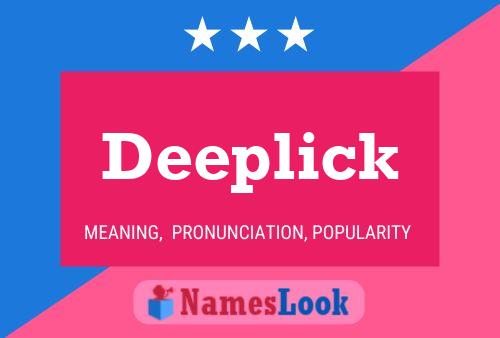 Deeplick Name Poster