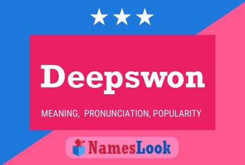 Deepswon Name Poster