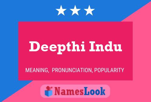 Deepthi Indu Name Poster