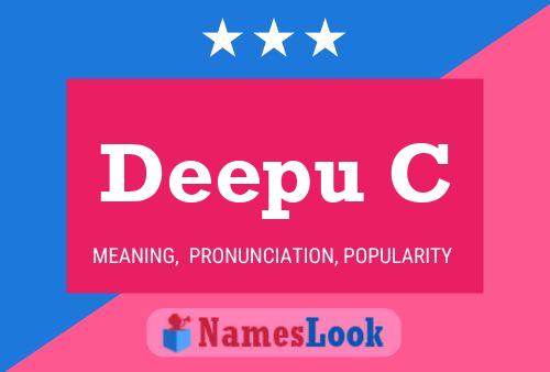 Deepu C Name Poster