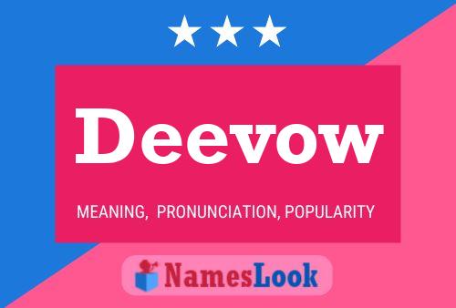 Deevow Name Poster