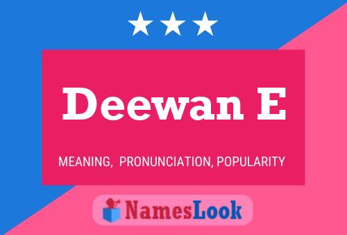 Deewan E Name Poster