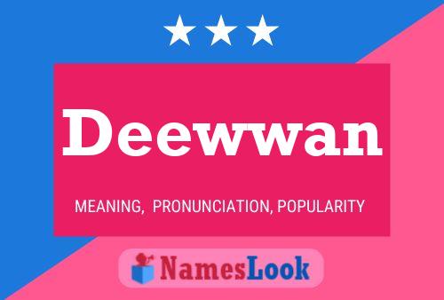 Deewwan Name Poster