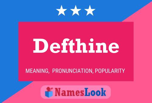 Defthine Name Poster