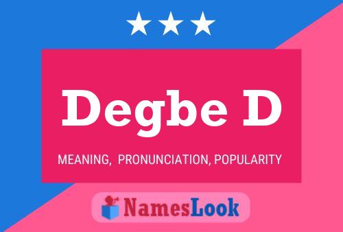 Degbe D Name Poster