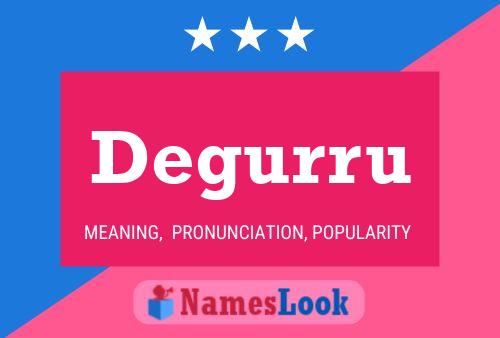 Degurru Name Poster