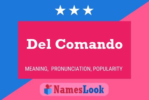 Del Comando Name Poster