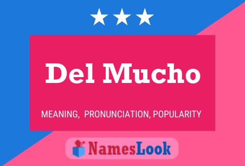 Del Mucho Name Poster