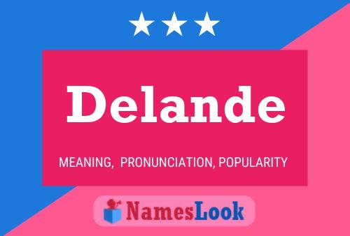 Delande Name Poster