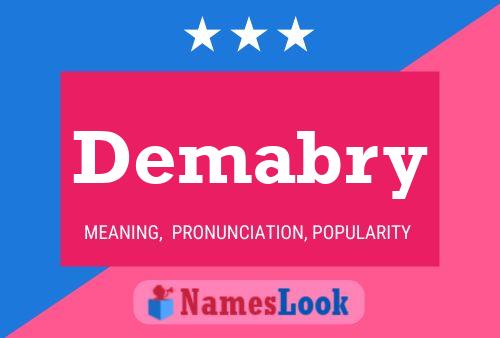 Demabry Name Poster