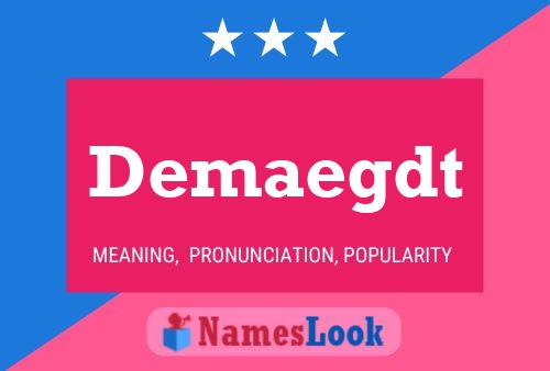 Demaegdt Name Poster