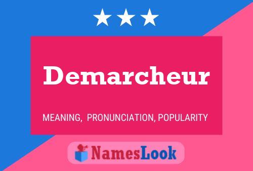 Demarcheur Name Poster