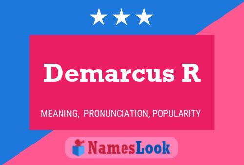 Demarcus R Name Poster