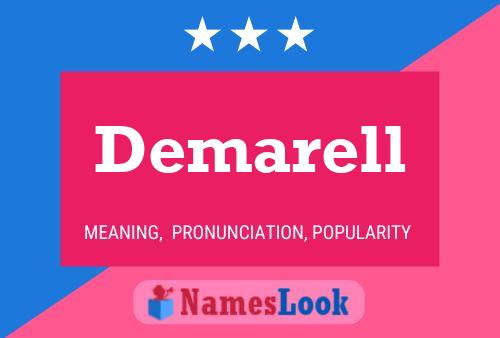 Demarell Name Poster