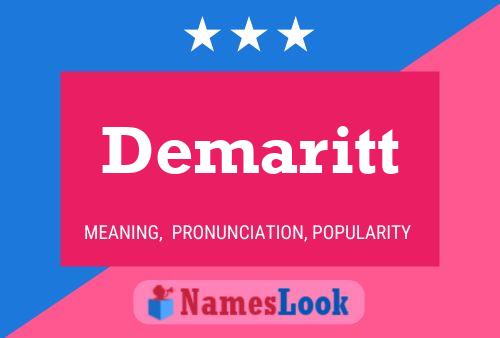 Demaritt Name Poster