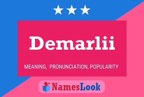 Demarlii Name Poster