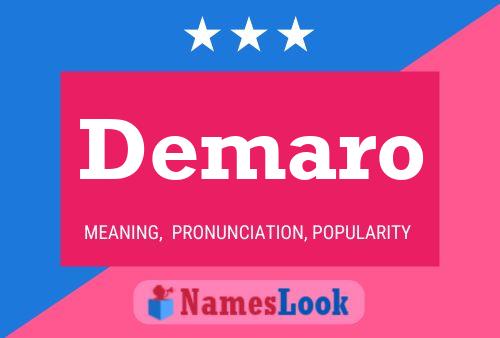 Demaro Name Poster