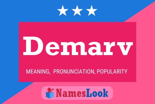 Demarv Name Poster