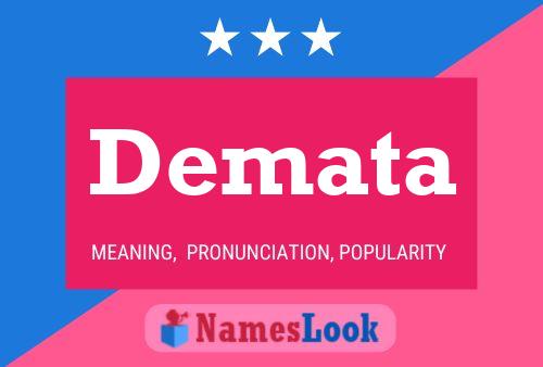 Demata Name Poster