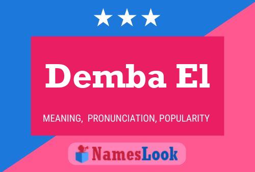 Demba El Name Poster