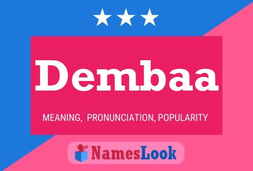 Dembaa Name Poster