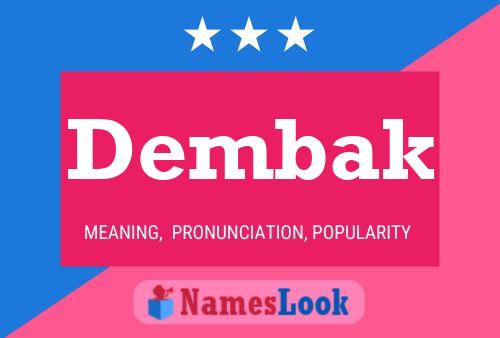 Dembak Name Poster