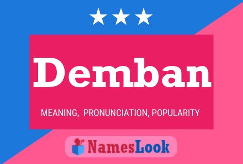 Demban Name Poster