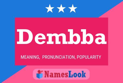 Dembba Name Poster