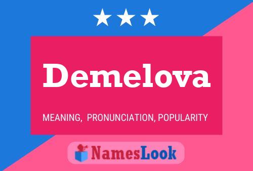 Demelova Name Poster