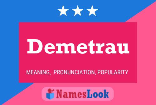 Demetrau Name Poster