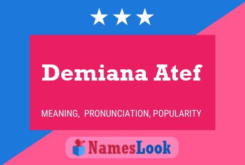 Demiana Atef Name Poster