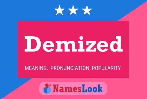 Demized Name Poster