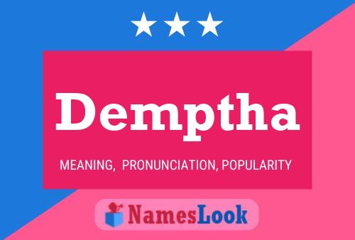 Demptha Name Poster