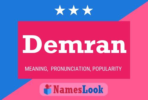 Demran Name Poster