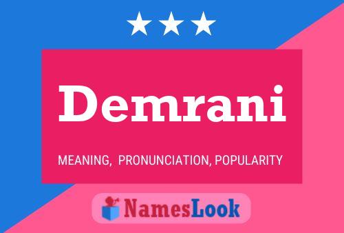 Demrani Name Poster