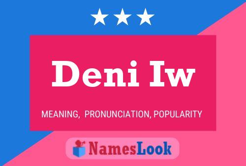 Deni Iw Name Poster