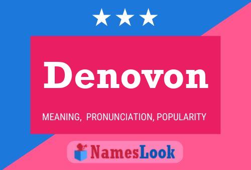 Denovon Name Poster