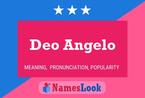 Deo Angelo Name Poster