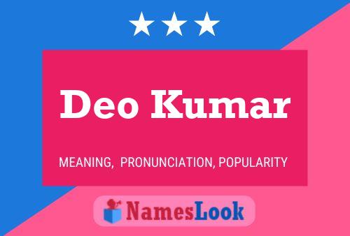 Deo Kumar Name Poster