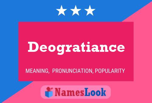 Deogratiance Name Poster