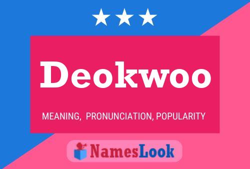 Deokwoo Name Poster