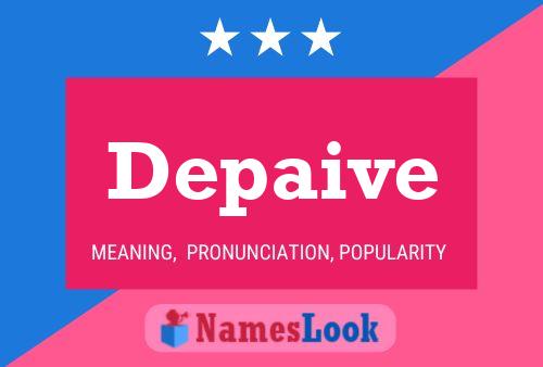 Depaive Name Poster