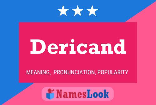 Dericand Name Poster