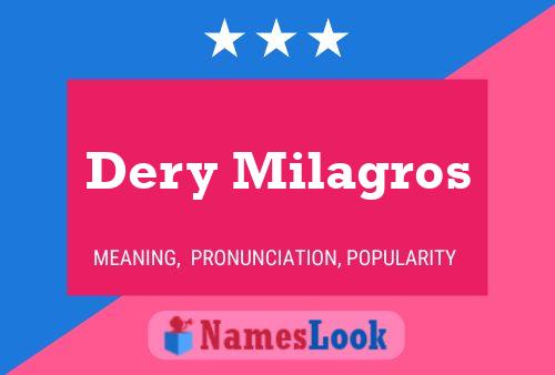 Dery Milagros Name Poster