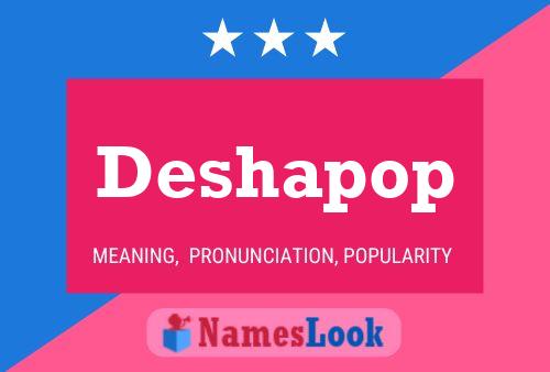 Deshapop Name Poster