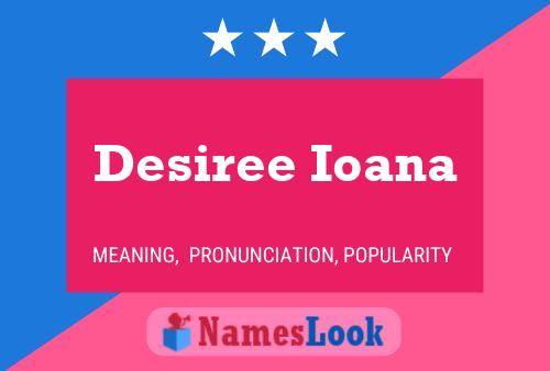 Desiree Ioana Name Poster