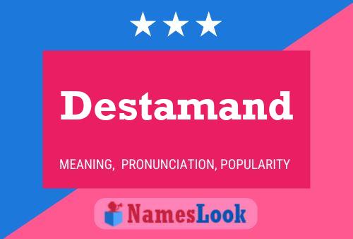 Destamand Name Poster