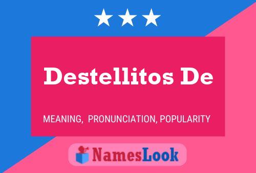 Destellitos De Name Poster