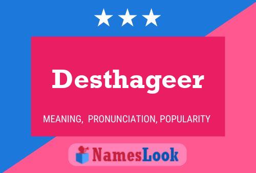 Desthageer Name Poster