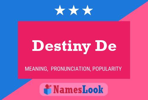 Destiny De Name Poster